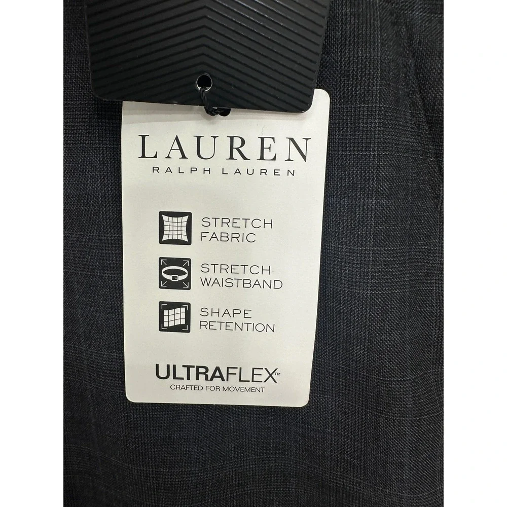 Lauren Ralph Lauren Suit Trousers Mens 38x34 Grey Blue NEW Ultraflex Classic Fit